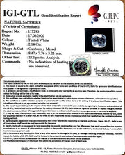 2.37 Ratti Natural White Sapphire with Govt Lab Certificate - (12210)